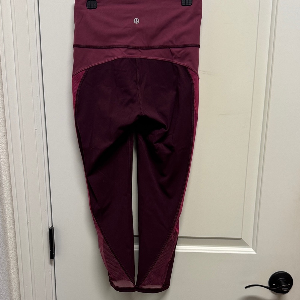 Lululemon Burgundy Leggings